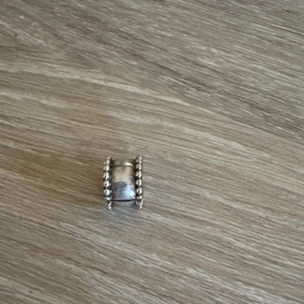 Silver Beaded Spacer Charm stopper